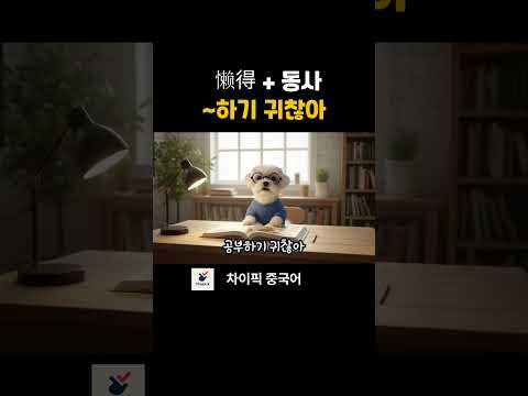 懒得+<strong>동사</strong>: ~하기 귀찮아