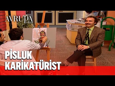 Burhan'ın karikatürünü çizen pisluk karikatürist - Avrupa Yakası