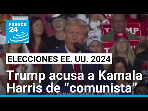 Trump acusa a Harris de “comunista” y abusa de la IA