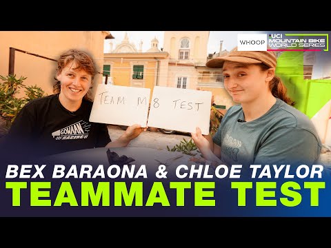 Bex Baraona & Chloe Taylor take on the ‘ Teammate Test’ | UCI Enduro World Cup Finale Ligure