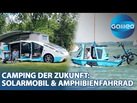 Hoher Spaßfaktor und gut für die Umwelt: Mit Solarmobil und Amphibienfahrrad zum Campen!