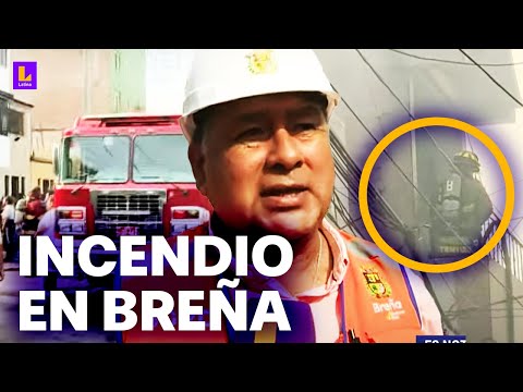 INCENDIO EN BREÑA EN VIVO: A DOS CUADRAS DEL CENTRO COMERCIAL LA RAMBLA