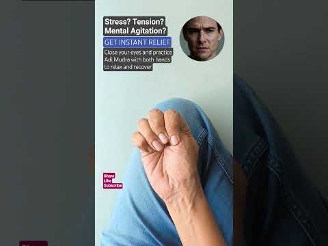 Adi Mudra calms the mind, relaxes the nervous system, and improves breathing capacity. #mudra #yoga