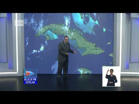 El Tiempo en Cuba:  Tarde cálida con escasas lluvias