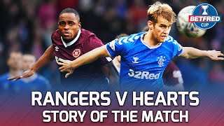 Rangers v Hearts – Story of the Match | 🎥 Kent, Morelos, Meshino & All The Goals! | Betfred Cup