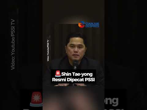 Shin Tae-yong Resmi Dipecat PSSI #pssi #erickthohir #timnasindonesia #shintaeyong #shortsvideo