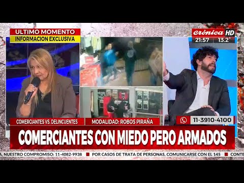 Terrible debate en Crónica con la representante de los supermercados chinos