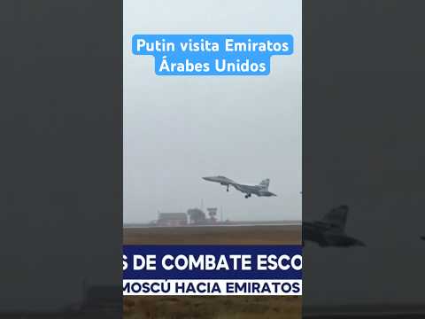 Aviones de combate escoltan a Vladimir Putin hacia Emiratos Árabes Unidos