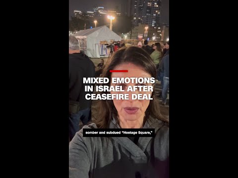 Mixed emotions in Israel's 'Hostages Square' after ceasefire deal