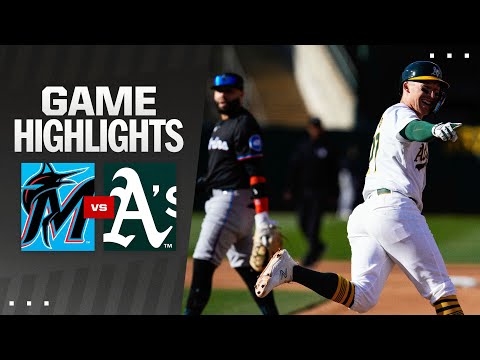 Marlins vs. As Game Highlights (5/4/24) | MLB Highlights