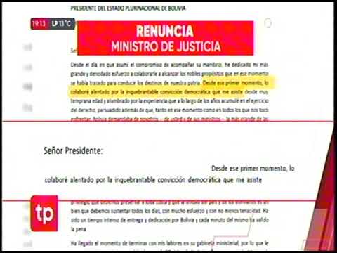 26092024 IVÁN LIMA PRESENTÓ CARTA DE RENUNCIA COMO MINISTRO DE JUSTICIA UNITEL