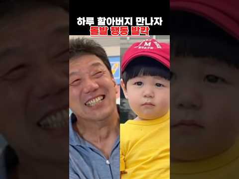 <strong>하루</strong> 할아버지 만나자 돌발 행동 발칵