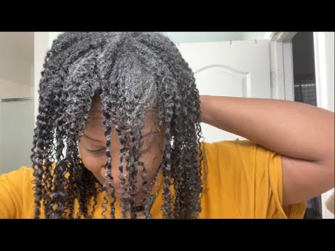 HOW TO GET RID OF GEL CAST ON FINE HAIR! WASH AND GO USING JUST GEL!