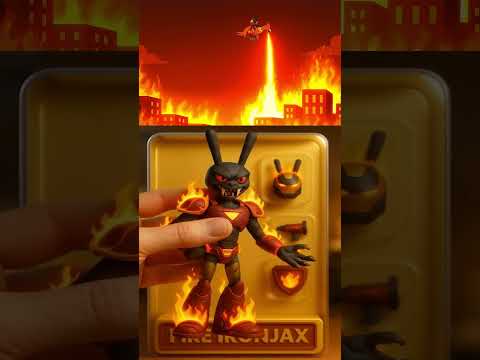 Incredibox Sprunki OC - Fire Iron Jax and Fire Iron Ragatha Unboxing In Real Life#shorts#viral