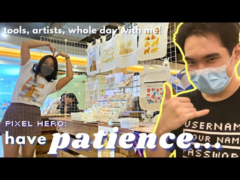 OUR FIRST ART MARKET 🌼 booth setup tools, advice & tips from sticker business pals! ft. Pixel Hero