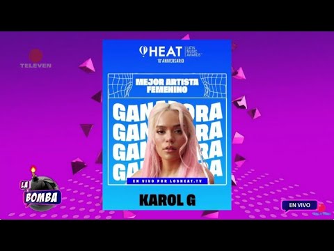 Conoce los ganadores de los Heat Latin Music Awards 2024 – La Bomba 12/07/24