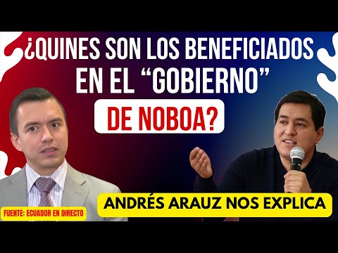 ¿Quienes son los beneficiados en el gobierno de Noboa? Andrés Arauz nos explica