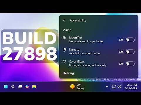 New Windows 11 Build 27898 – New Small Taskbar Icons, New System Tray and Fixes (Canary)