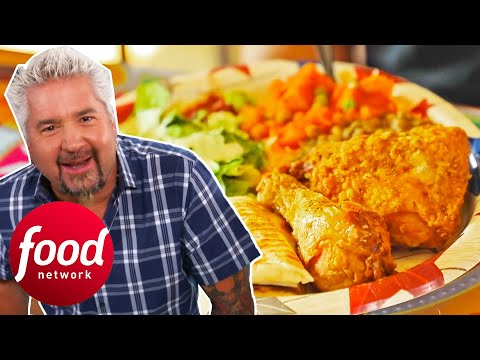 "East Meets West" At Delicious Curry Fried Chicken Restaurant | Diners, Drive-Ins & Dives