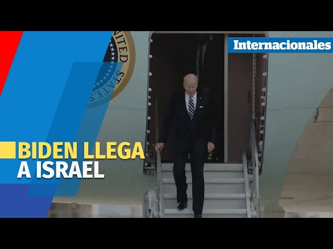 Biden llega a Israel tras bombardeo en hospital en Gaza