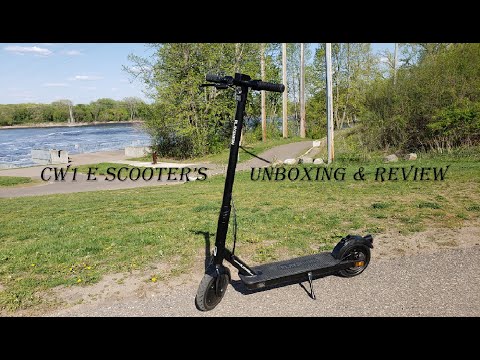 Playshion Electric Scooter 18.6 Miles Long-range Battery, Up to 15.5 MPH, Easy Fold-n-Carry Design