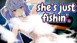 POV anime girl is just fishing while chatting with you