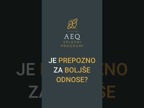 AEQ Short - Je prepozno za boljše odnose? #aeqmetoda #toolate #relationship