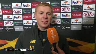 Neil Lennon: “That was just sheer character!” | Celtic 2-1 Lazio Neil Lennon: “That was just sheer character!” | Celtic 2-1 Lazio
