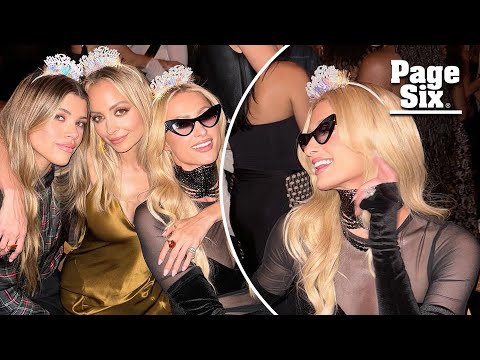 Paris Hilton parties in sheer black velvet dress for Nicole Richie’s birthday: ‘Sliving moms’