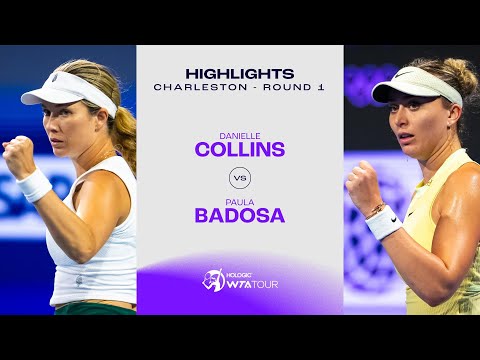 Danielle Collins vs. Paula Badosa | 2024 Charleston Round 1 | WTA Match Highlights