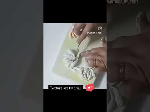 texture art | sculpture paste flower making