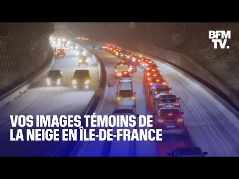 Versailles, Saclay, autoroute A13... Vos images témoins de la neige en Île-de-France