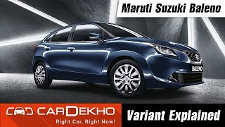 Maruti Suzuki Baleno - Which Variant To Buy?