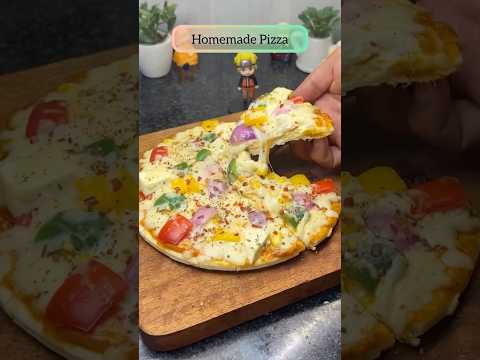 Make Pizza at Home 🍕#foryou #recipe #trending #cookingtaleswithaastha #ytshorts #pizza #pizzalover