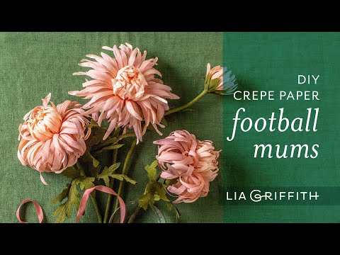 Gorgeous DIY Crepe Paper - Football Mums