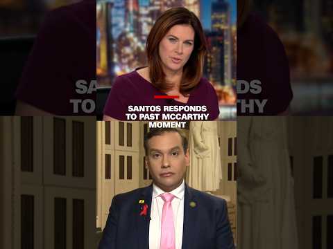 Santos responds to past McCarthy moment