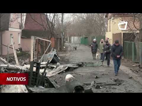 Ucrania después del bombardeo de Rusia