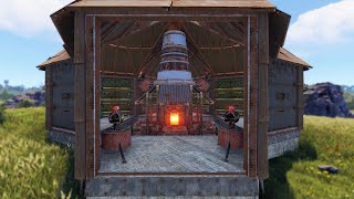 YouTube thumbnail for Spoonkid's video titled 'i built the strongest furnace base in rust...'
