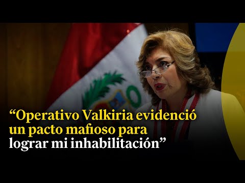 Zoraida Ávalos denuncia 'pacto mafioso' en el Congreso para lograr su inhabilitación