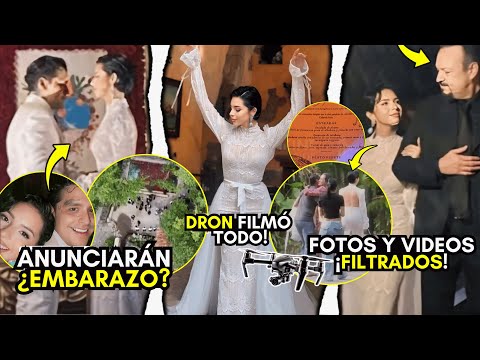 CHRISTIAN NODAL y ANGELA AGUILAR anunciarán EMBARAZO!? FOTOS y VIDEOS filtrados de SU BODA! DRONES!