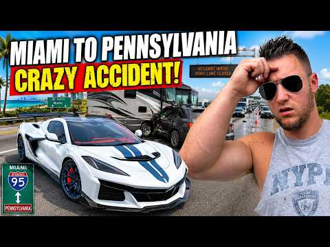 Driving My NEW ZR1X America Edition 1,200 Miles Home!!! Miami to Pennsylvania DISASTER... LOL