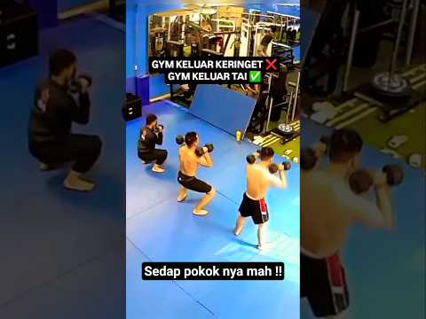 💩 GYM bersama AMPAS brow 💩 #gym #workout #fitness #funny #kocak #lucu #ampas #poop #kotoran #fyp
