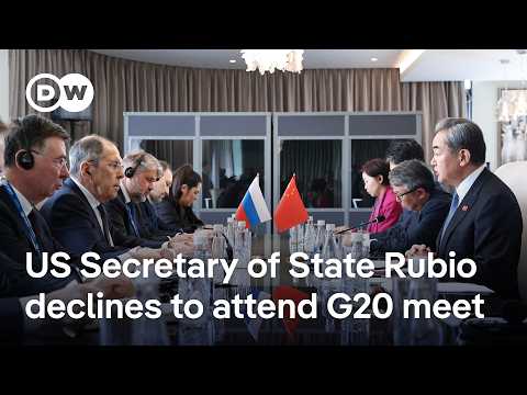 G20 talks to go ahead without US's highest diplomat | DW News