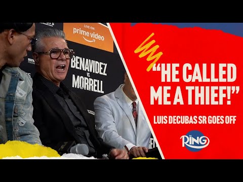 “HE CALLED ME A THIEF!” Luis DeCubas Sr RIPS David Benavidez At Post-Fight Press Conference!