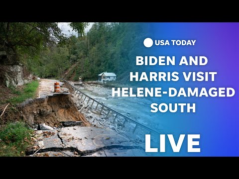 Watch live: President Biden and Vice President Harris tour Helene-ravaged areas