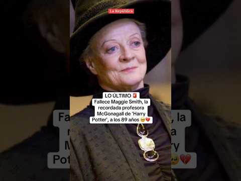 Fallece MAGGIE SMITH, la recordada profesora MCGONAGALL,  a los 89 años #shorts #lr