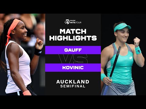 Coco Gauff vs. Danka Kovinic | 2023 Auckland | WTA Match Highlights