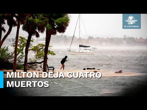 Mueren cuatro personas en Florida por tornados en medio de huracán Milton