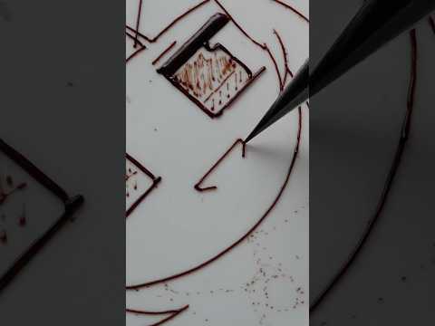 チョコペンで「ういこうせん」のアレ描いてみた　#しぐれうい  #shorts #姿勢改善