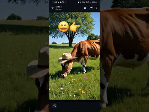 Funny cow wearing a Hat 😄🔥 #metal #viral #trending